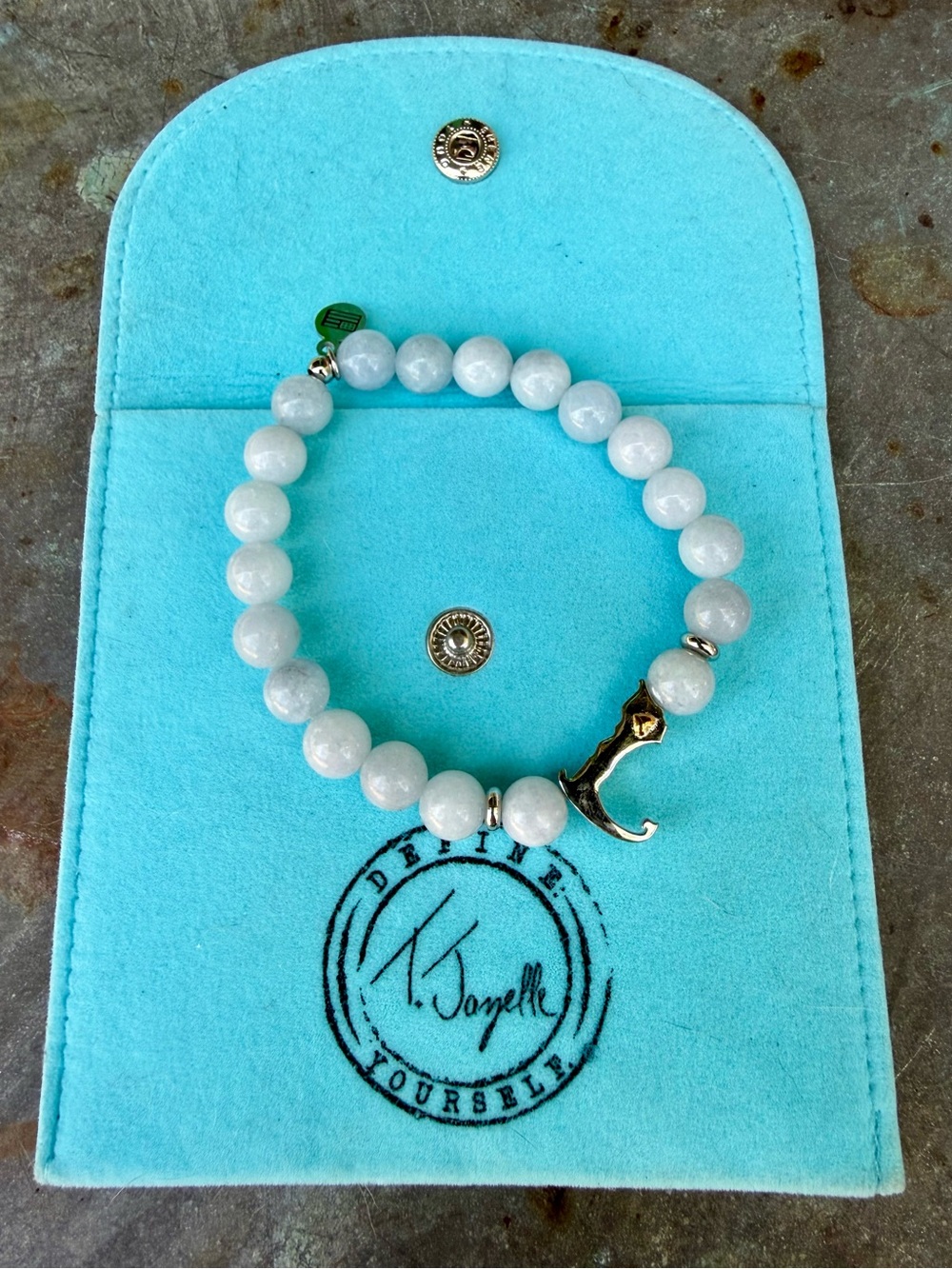 T Jazelle Beaded Bracelet with Sterling Silver Cape Cod Charm